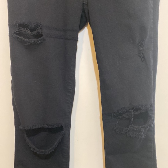 PAIGE Demin Verdugo Ankle Distressed in Black - Picture 6 of 7